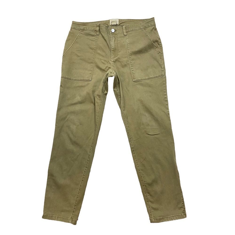 Mens Tan Sanctuary Brand Zipper Bottom Pants Size 31
